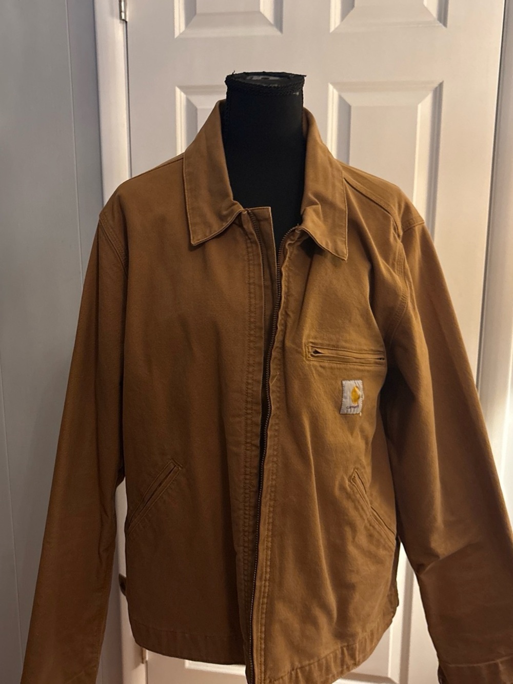 Carhartt Tan Brown Canvas Jacket - Men's Utility Field Coat